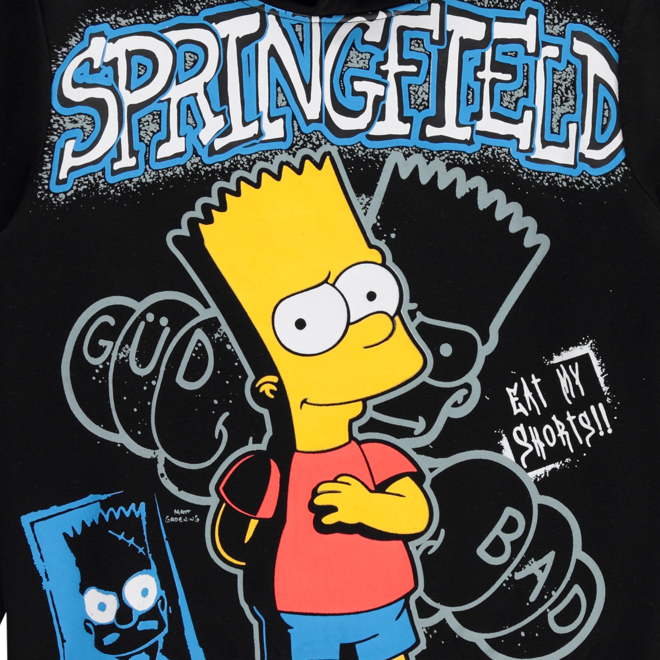 Bart Simpson - Set di abbigliamento per ragazzi con cappuccio e pantaloni della tuta