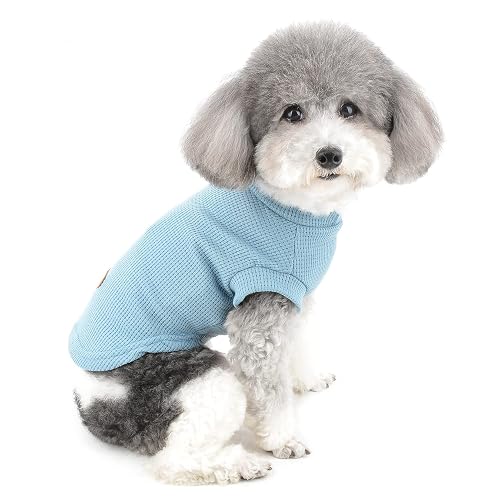 Zunea Camisas para Perros Pequeños Verano Chaleco de Algodón Suave Ropa para Cachorro Camiseta sin Mangas…