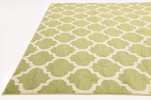 Vista 360 de Unique Loom Trellis Collection - Alfombra estilo marroquí de enrejado gris oscuro (8' 0 pies x 11' 0 pies)