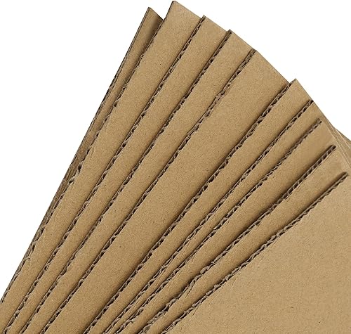 Miniatura 9 de 50 hojas de cartón corrugado de 11 x 14 pulgadas, hojas de cartón kraft marrón de 18 pulgadas de grosor, cartón corrugado para embalaje, correo,