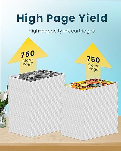 Miniatura 3 de LC404 LC-404 - Paquete de 4 cartuchos de tinta de alto rendimiento compatibles para cartuchos de tinta Brother LC404 para impresora Brother