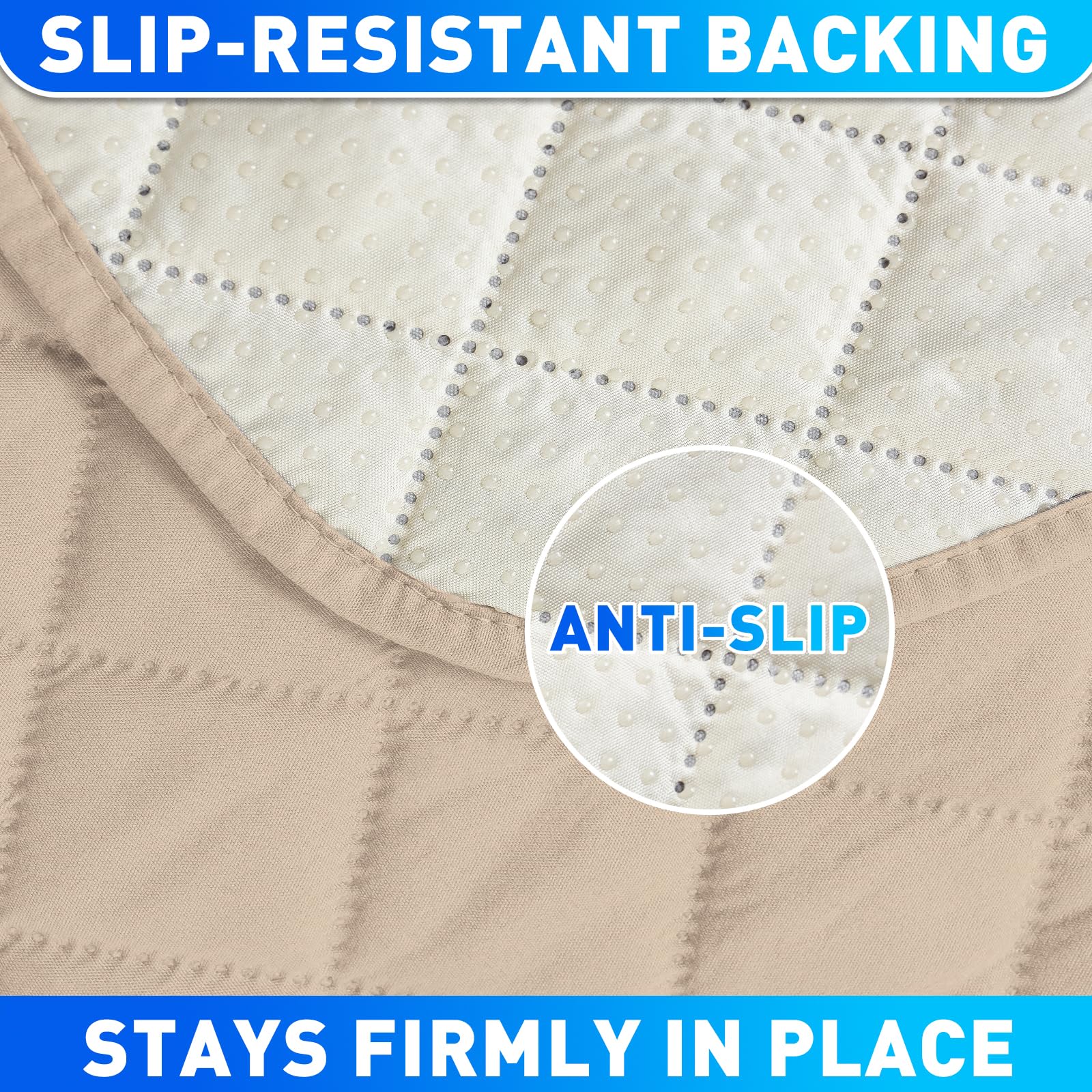Impermeable Funda Sillon Reclinable 1 Asiento, Funda Sillon Reclinable con Bolsillos Laterales, Antideslizante, Antiarañazos, Universal, Fácil De Instalar Y Lavar, Beige