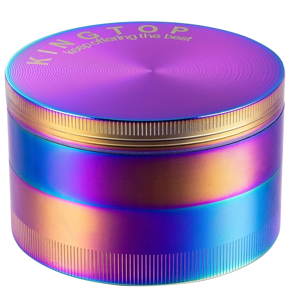 Grind Ring ラップコア ミクスチャー Rapcore Mixture KINGTOP 3 Inch Large Grinder, Zinc Alloy Mills (Colorful