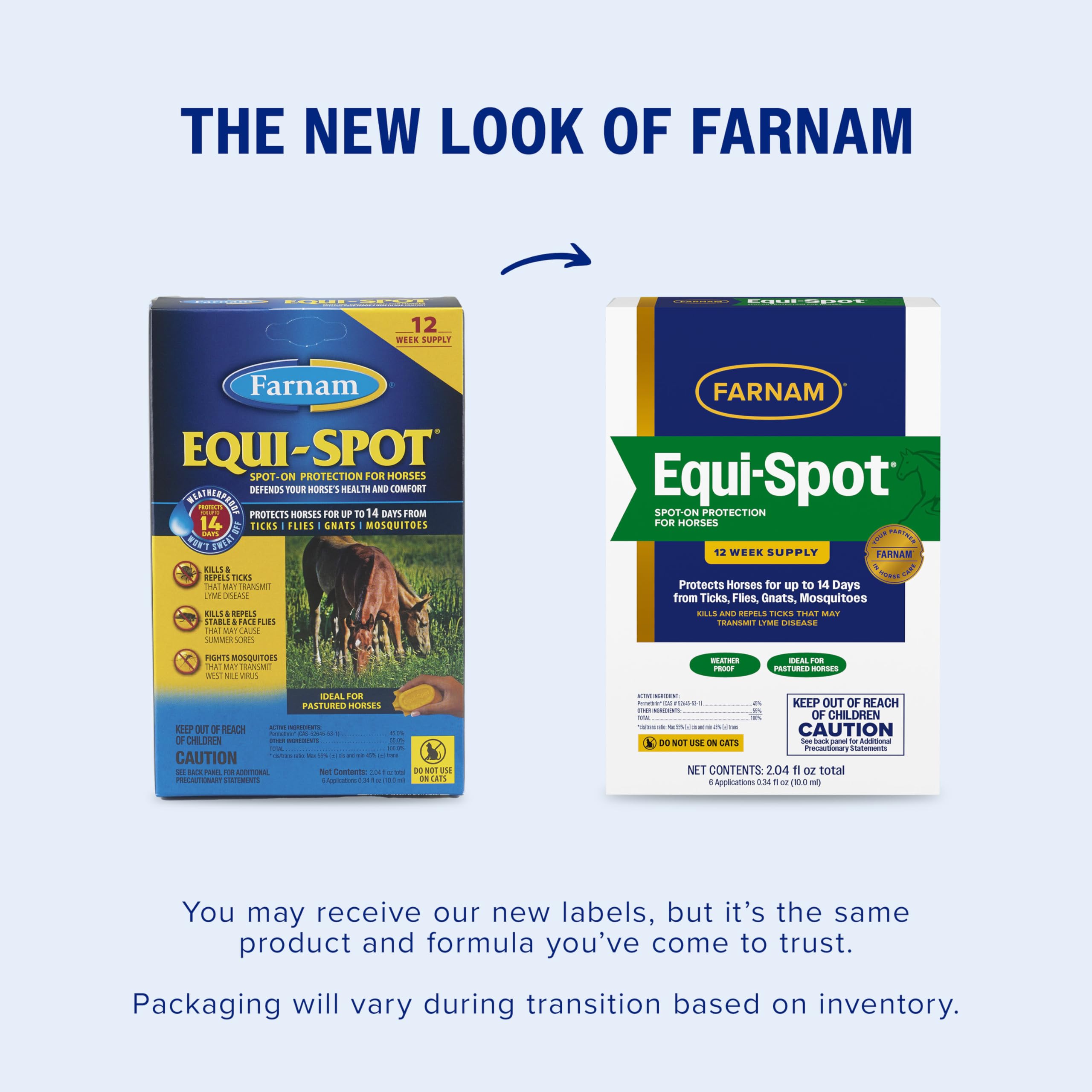 Farnam Equi-Spot, Horse Fly Control, Long-lasting Protection, 6 Applications, 12-Week Supply for One Horse - image 2
