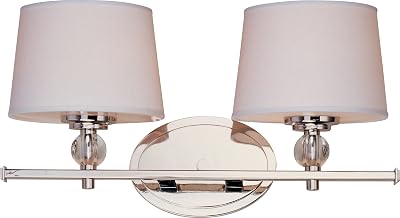 Capital Lighting Greyson 2-Light Brushed Nickel Glass Vanity Light C2128521BN449