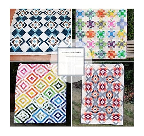 MASYLS Regla de edredón de costura 2023, regla de corte de esquina, reglas de acolchado, regla de retazos, plantilla de costura, herramienta de