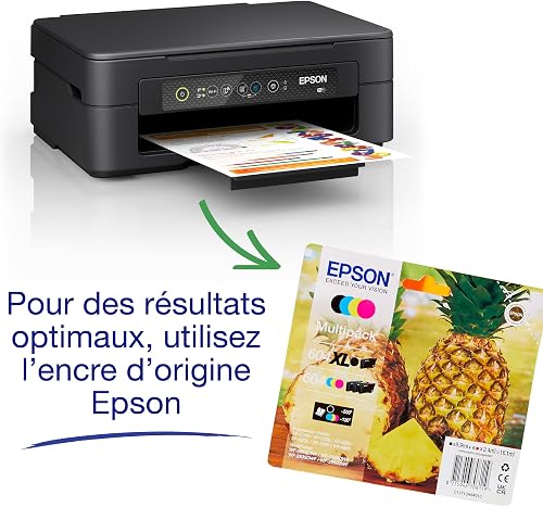 Epson Expression Home XP-2200 Printer, 3-in-1 Multifunction: Scanner/Copier, A4, Color Inkjet, Wi-Fi Direct, Separate Cartridges, Ultra-Compact - 10