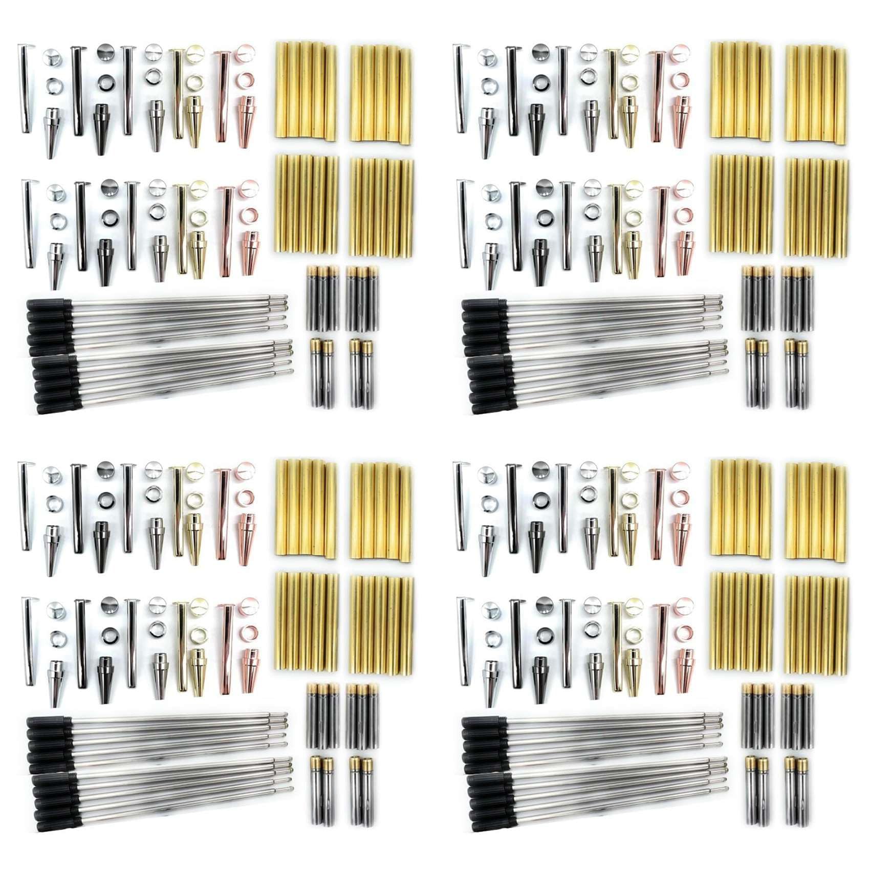 Jnchdghwa As Shown Slimline Wooden Twister Pen Set 40 Pcs Finishes 7Mm Twister Pen Set