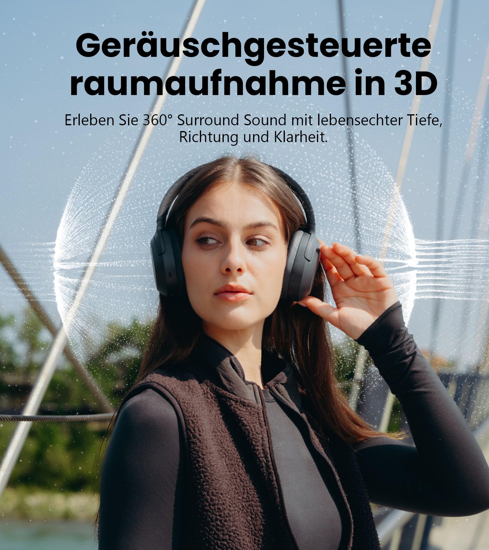 Edifier W820NB Plus Gen 2 Faltbarer Bluetooth V6.1 Over-Ear-Kopfhörer mit -49 dB Geräuschunterdrückung, kabellos und kabelgebunden, Hi-Res-Audio, 88 Stunden Spielzeit, räumlicher Klang (Dunkelgrau)