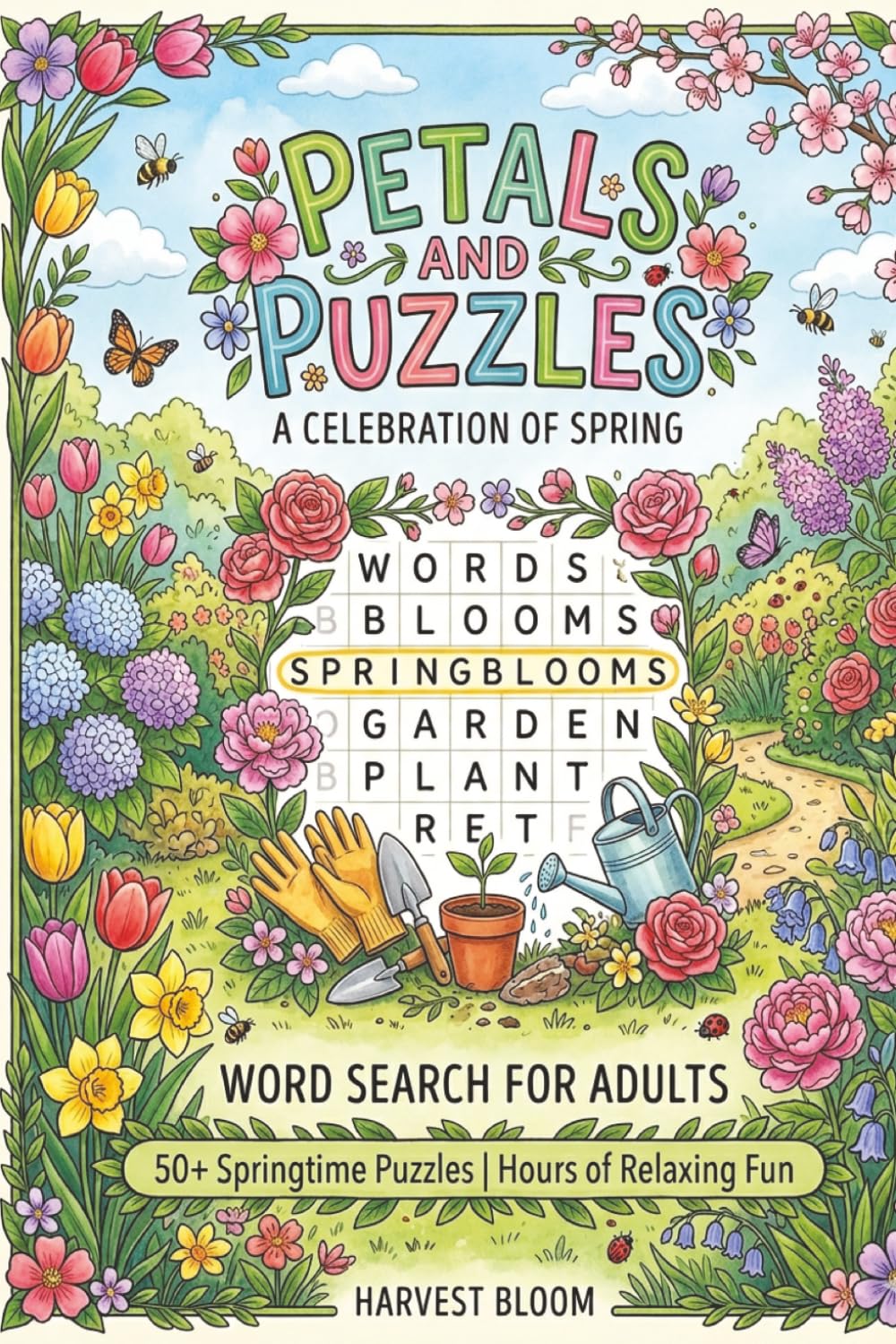 Petals and Puzzles Word Search, A Celebration of Spring: Word Search Puzzles | Celebrate Spring, Relax and Unwind | 6x9 Inches, 110 Pages | 50+ Puzzles | Solutions Included