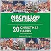 Macmillan Village Scenes Charity Christmas Cards – Pack of 20 Luxury and Eco-Friendly Christmas Cards. Boxed Multipack of 4 Seasonal Christmas Designs. 127x127mm Card Size