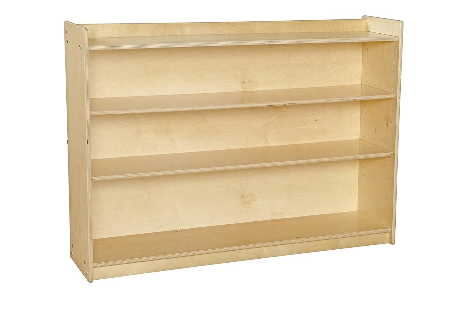 Contender C12736AJ Mobile Adjustable Shelves Book Case w/Lip (35.5"H) RTA