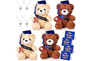 Class of 2024 Graduation Bears with Caps and Diplomas