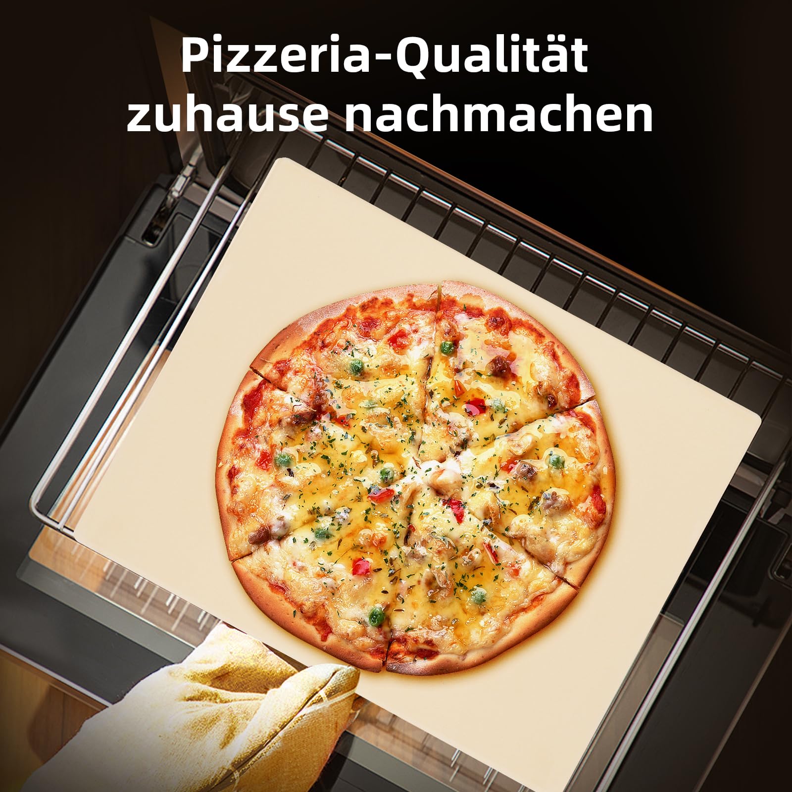 Pierre à pizza pour pizza et pain 38 * 30 * 1,5 CM Pierre à pizza pour barbecue à gaz et four