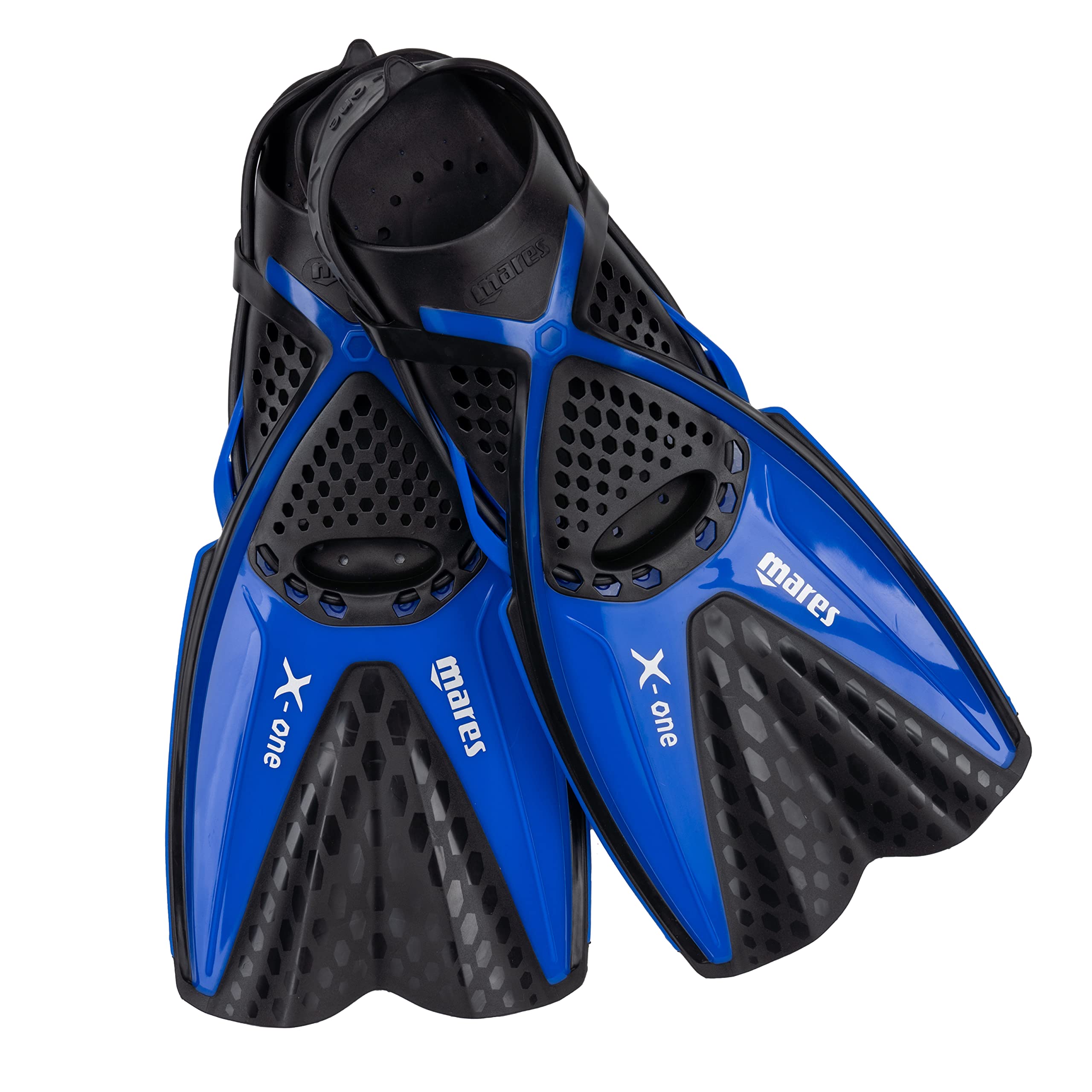 Mares X-One - Short Snorkelling Fins, Lightweight Open Heel Design, Perforated Foot Pocket, Channel Thrust Technology, Travel and Tropical Diving — image 1