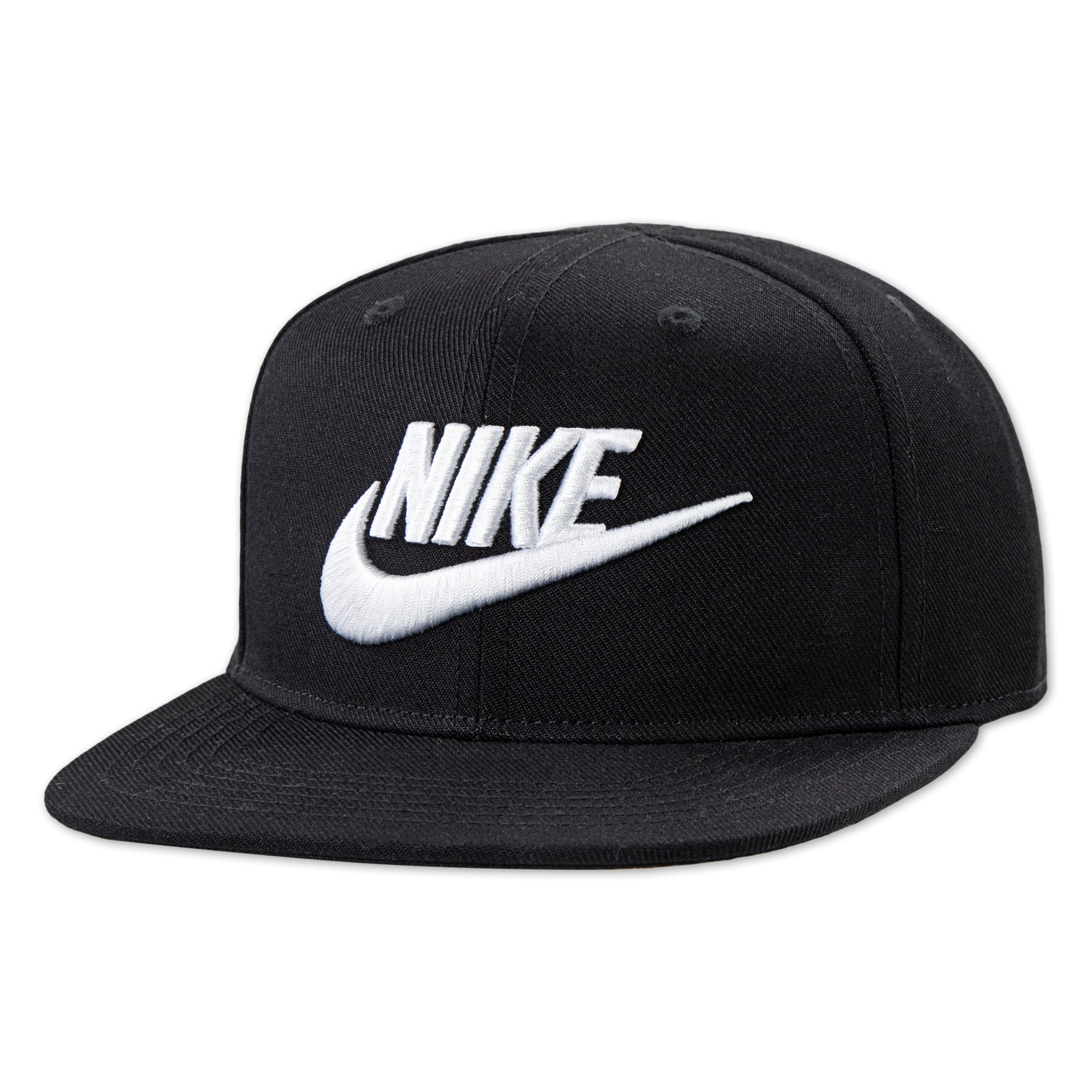 NIKE Unisex Kids Flat Brim Hat Baseball Cap, Black