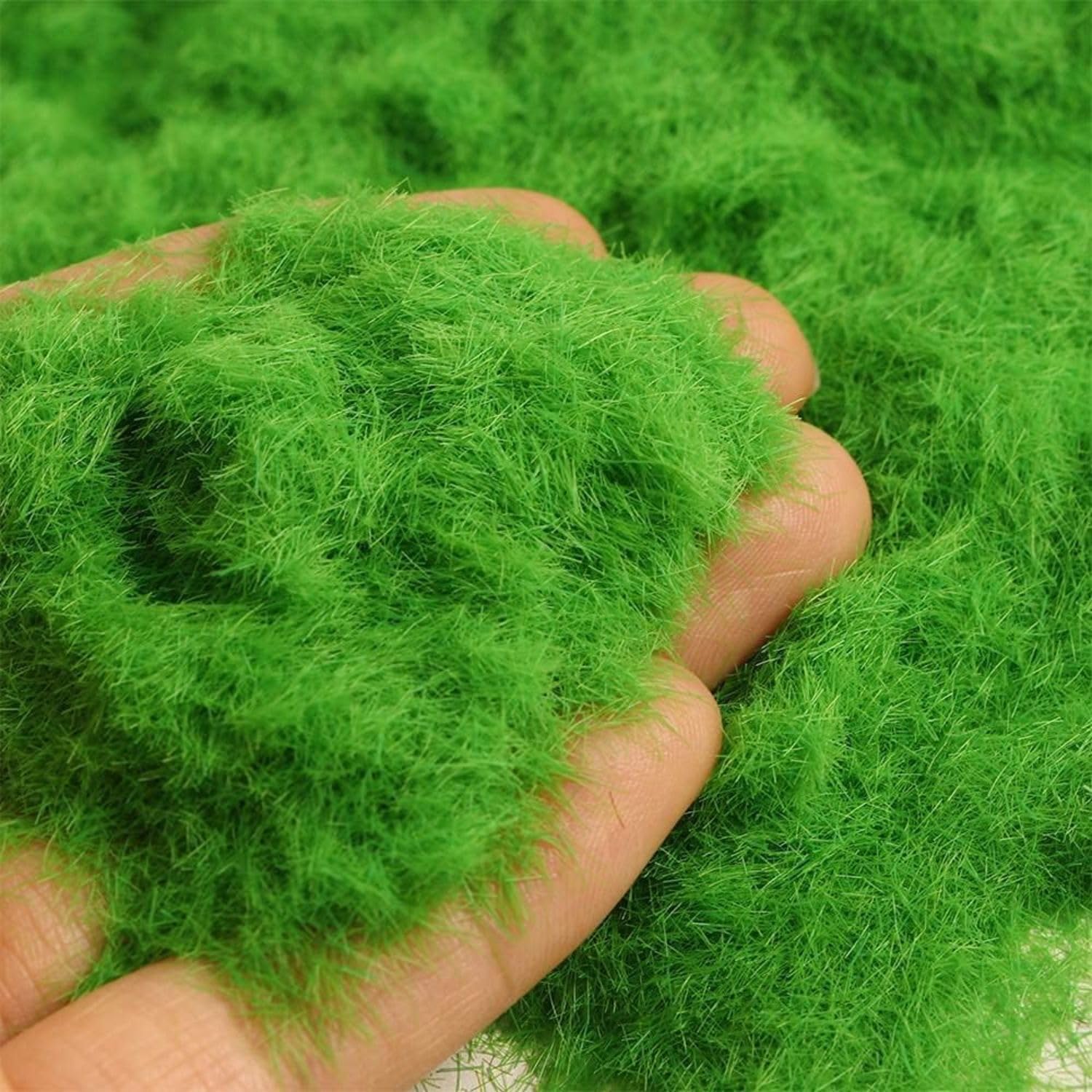 Tdas 200 Grams Artificial Grass Moss Powder Green Simulated Fake DIY Mini Fairy Garden Miniatures Landscape Mini Indoor Flowers and Grass Pots Fairy Decoration-picture-18