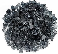 Vista 13 de American Fireglass vidrio para fuego de 10 libras con vidrio para hogar y vidrio para brasero, Transparente