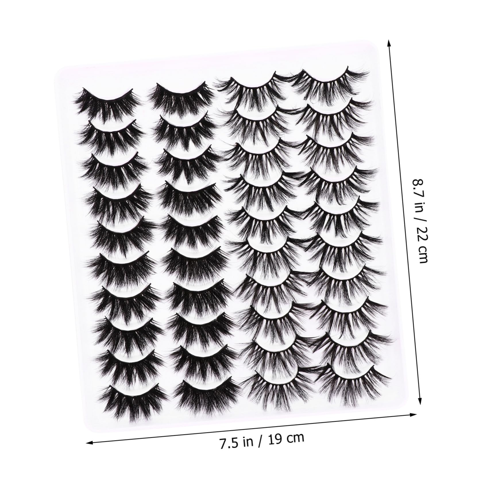 FRCOLOR 60 Pares De Pestañas Cruzadas Tridimensionales Pestañas Postizas Mixtas Pestañas Postizas Maquillaje De Mujer 3D 3D