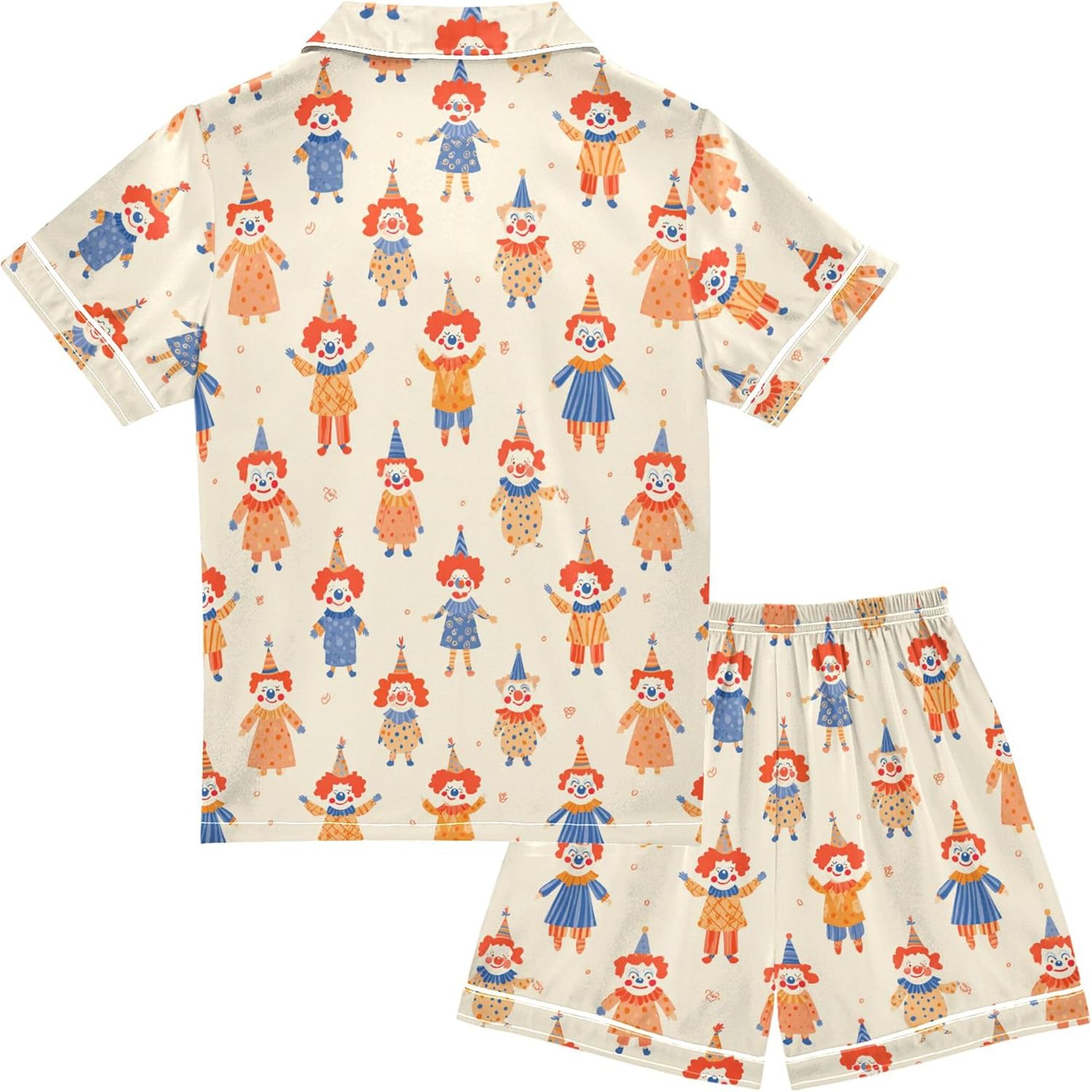 Silk Pajama Sets Short Sleeve Pajamas Soft Sleepwear 2 Piece Pjs Set