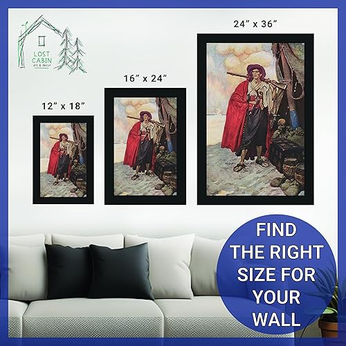 Miniatura 6 de Lost Cabin Buccaneer of the Caribbean de Howard Pyle  Impresión sin marco  Reproducción de pinturas de obras de arte finas  Póster decorativo