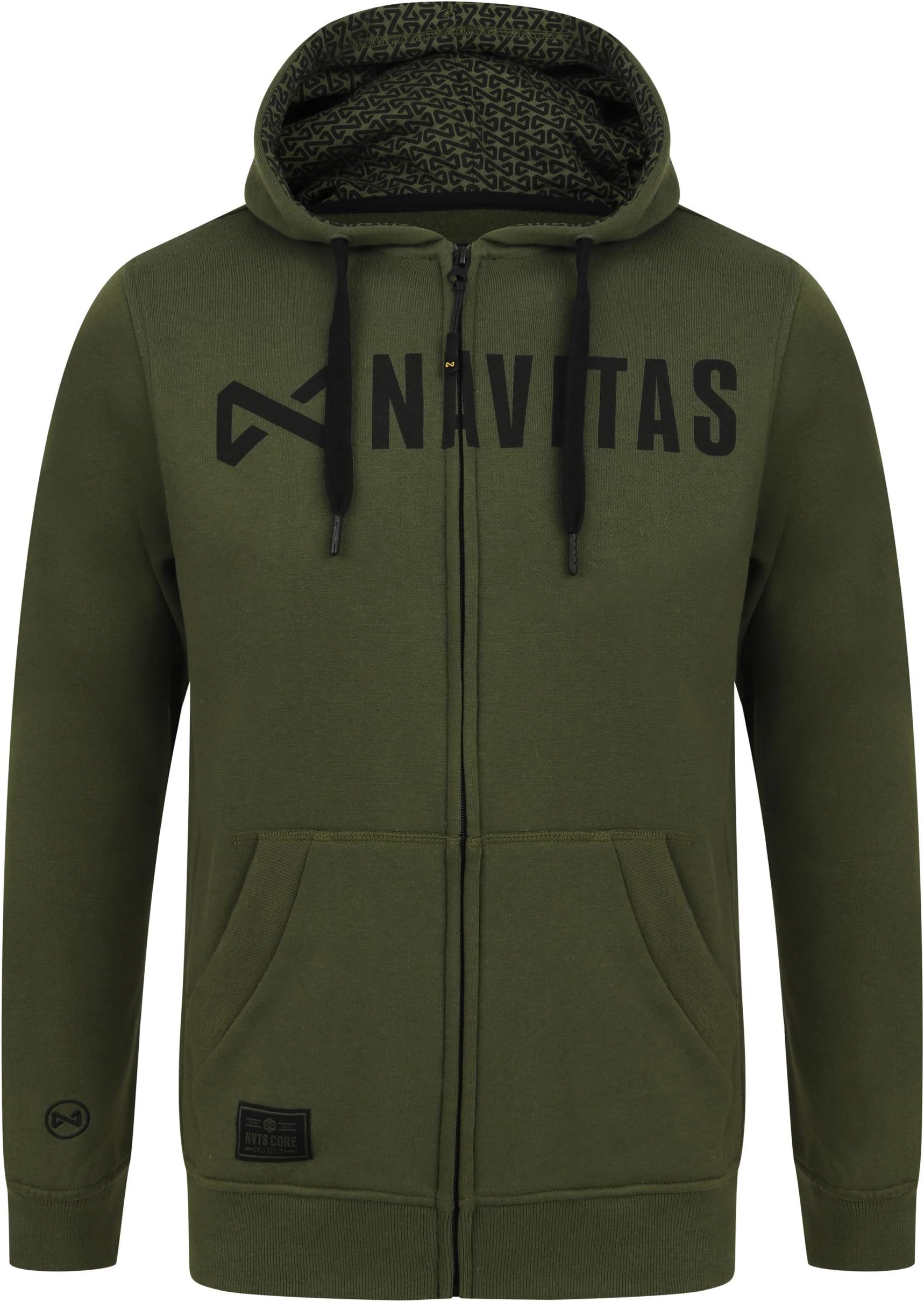 Navitas Apparel Core Zip Hoody Green Carp Fishing Clothing (X Large)