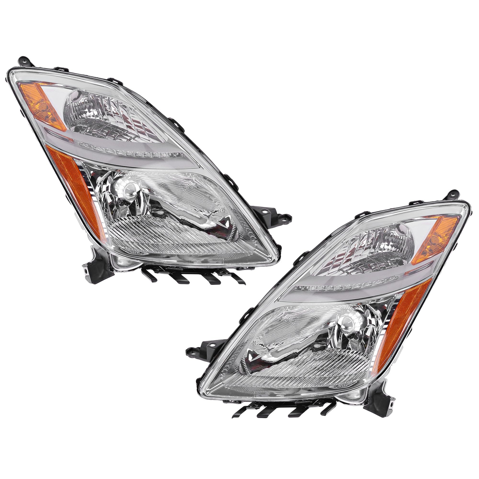 Garage-Pro Headlight Compatible with Toyota Prius 2006-2009, Driver and Passenger Side Halogen, Without bulb, Base Model