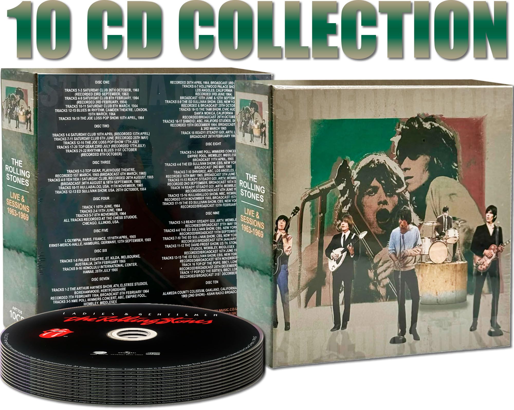 The Rolling Stones Live & Sessions 1963 - 1969 - 154 Tracks Rare BBC Radio & Live Recordings Collector's Bundle