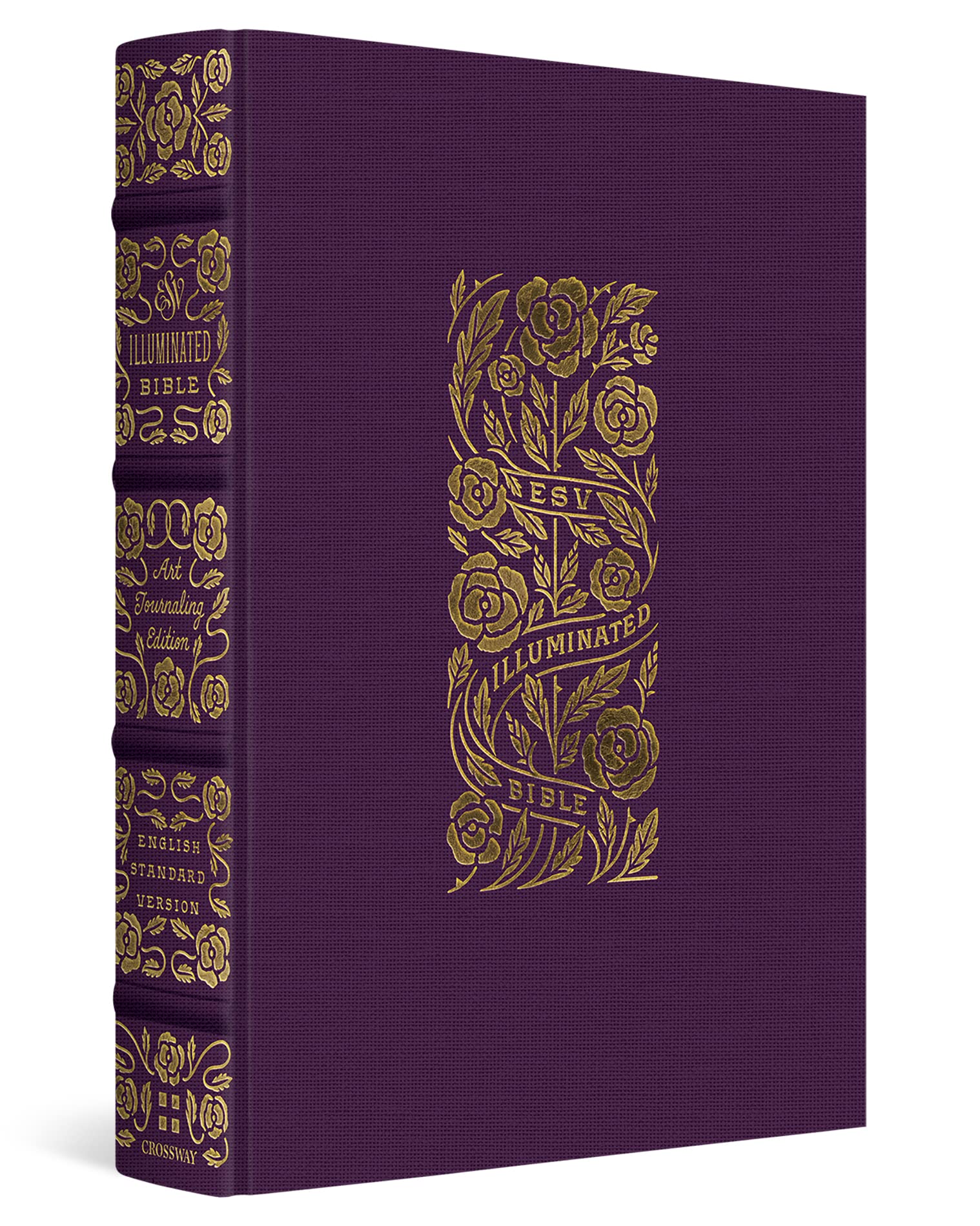 ESV Illuminated™ Bible, Art Journaling Edition (Cloth over Board, Eggplant) Hardcover – October 15, 2020