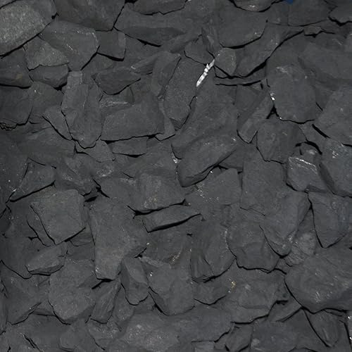 Miniatura 5 de HQRP Shungita negra careliana áspera, minerales crudos, piedra de agua, especímenes de cristal natural de Rusia, 10 unidades