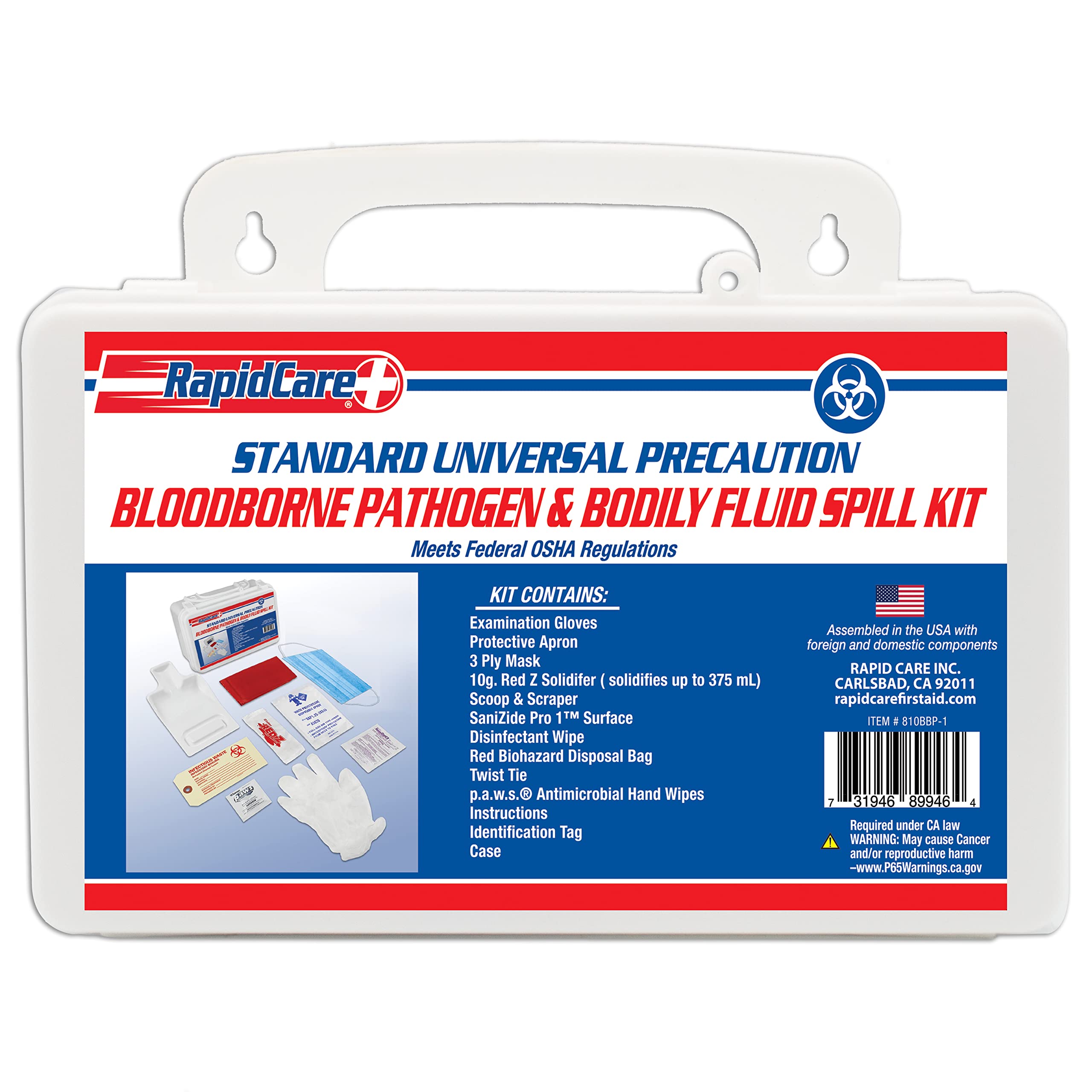 Buy Rapid Care First Aid 810BBP1 Standard Bloodborne Pathogen & Bodily