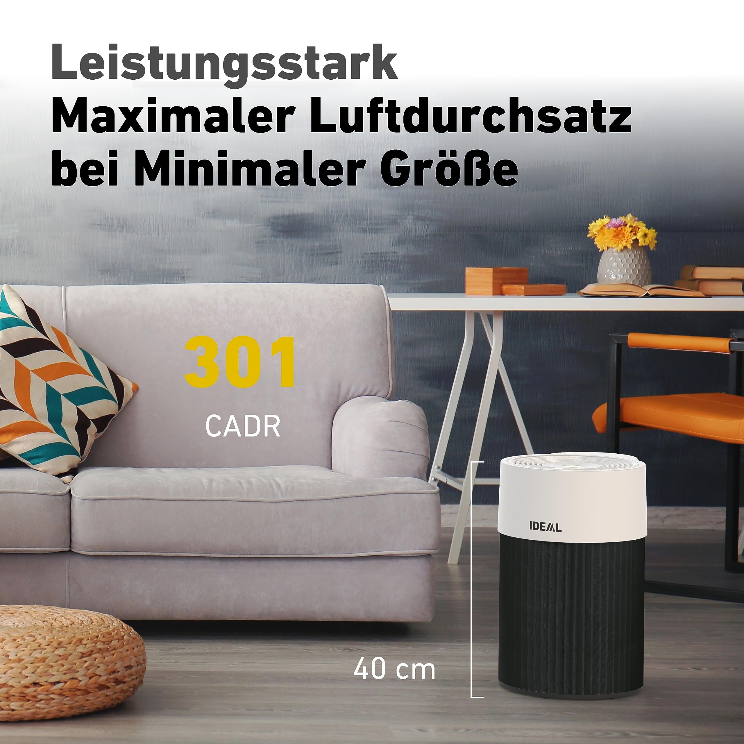 IDEAL Health luchtreiniger AP 35 met HEPA-filter, voor