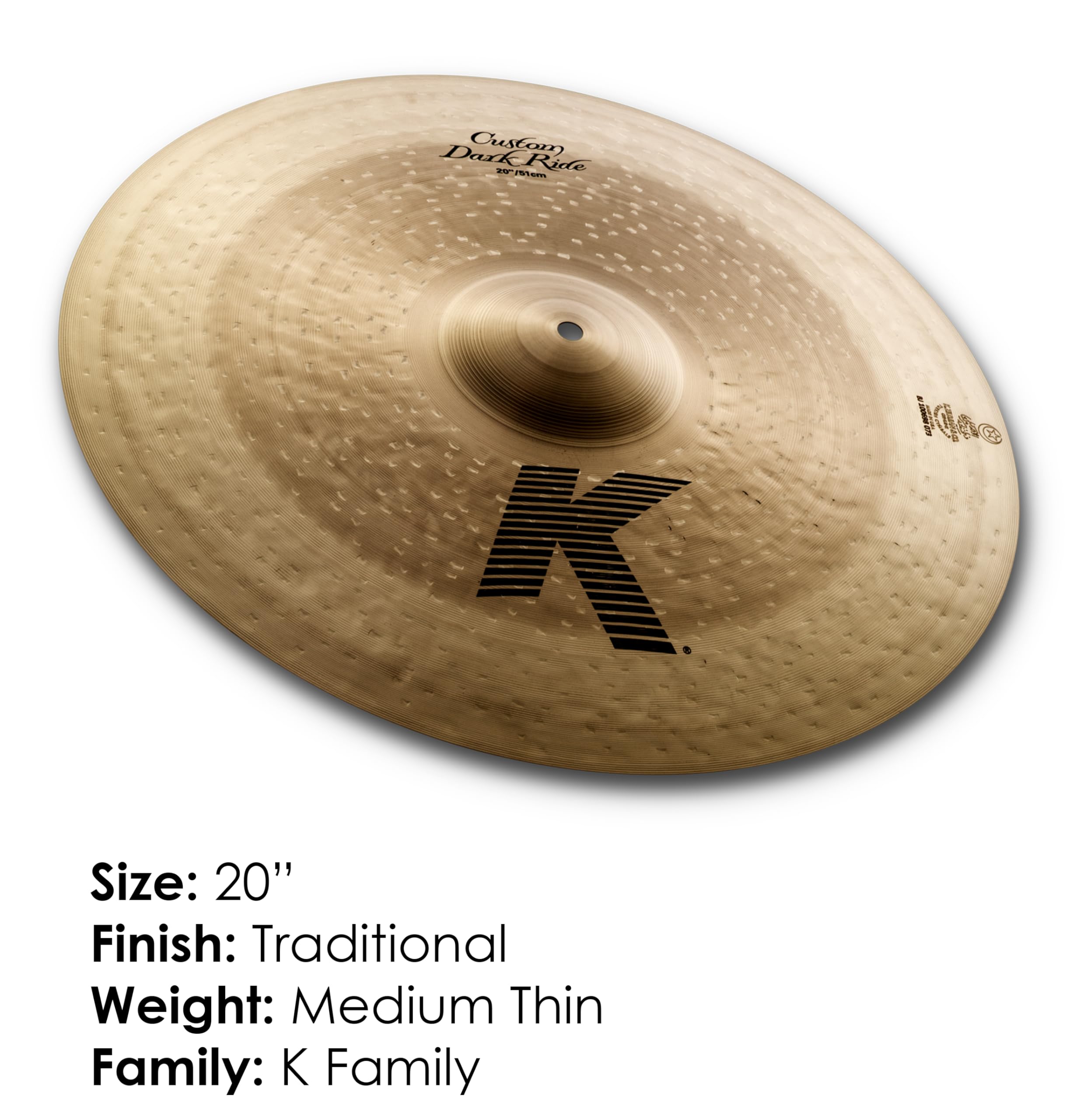 Zildjian K Custom 20-Inch Dark Ride Cymbal : Amazon.ca