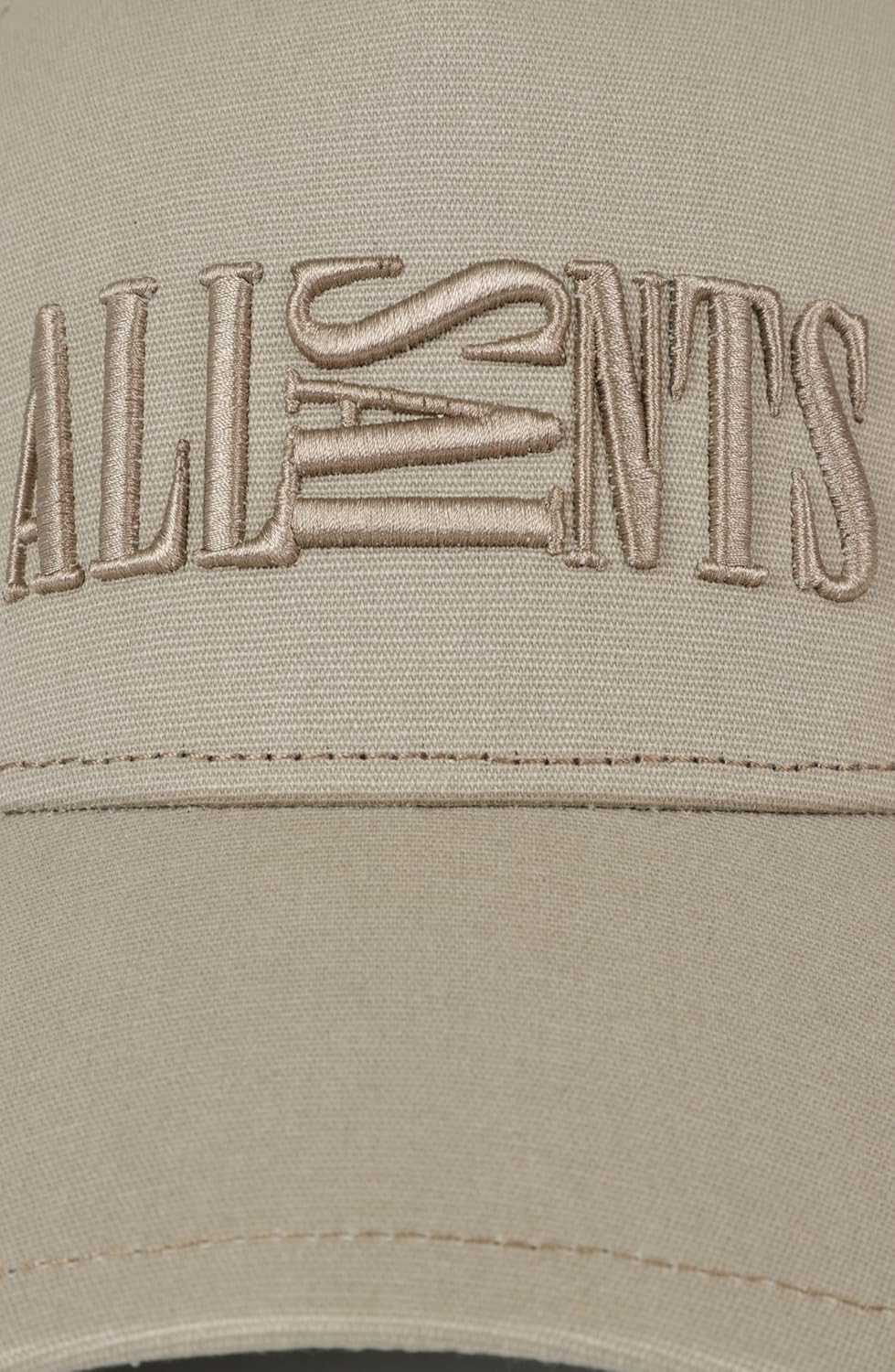 AllSaints Mens Oppose Baseball Cap, Hat with Adjustable Strap, Curved Brim, 100% Cotton, Pier Grey - Image 3