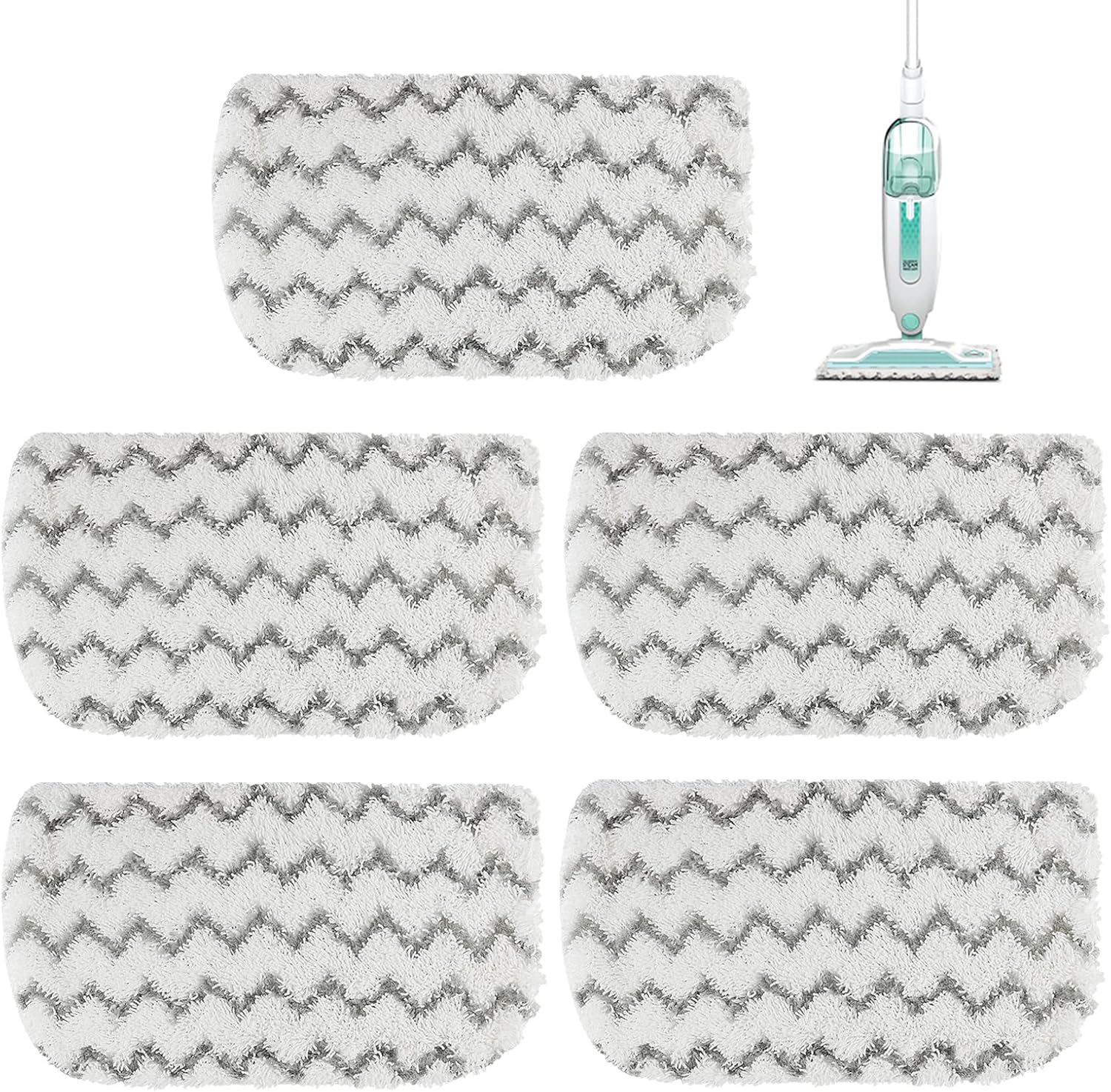 5 Packs Steam Mop Pads for Shark Steam Mop S1000 S1000A S1000C S1000WM