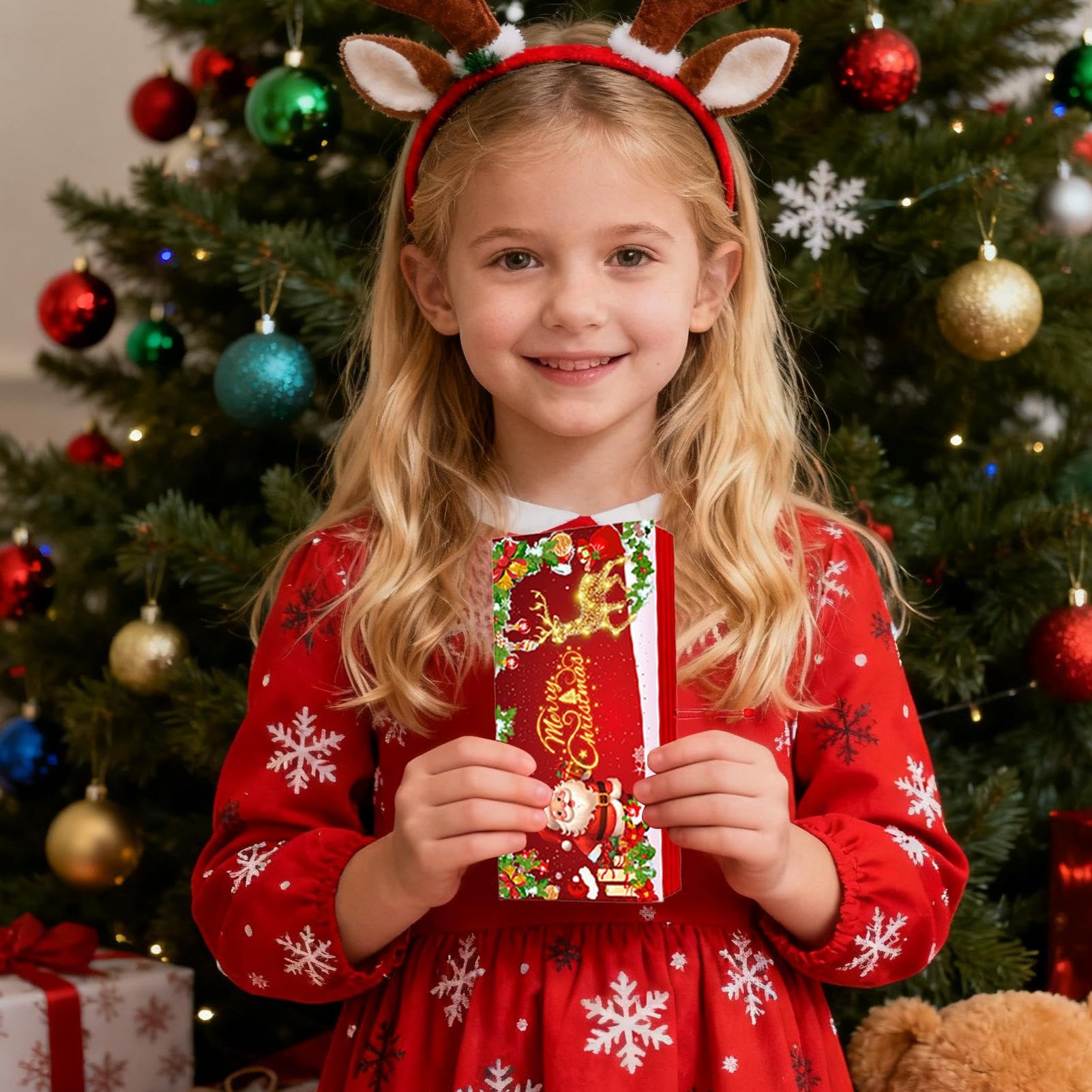 Sobres Para Regalar Dinero Navideños | Suministros para Fiestas,Sobres de Santa Claus con 10 Bolsillos - Para Esposa Marido Hijos Hija Familiares Y Amigos