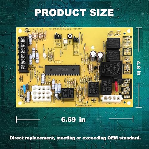 Miniatura 3 de S1-33103010000 Reemplazo de placa de control de horno compatible con hornos de control integrados York, Luxaire, Coleman, reemplaza 031-01267-001A