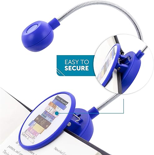 Miniatura 2 de WITHit Luz de libro con clip, bibliófilo, luz de lectura LED con clip para libros y libros electrónicos, brillo reducido, portátil y ligera, bonita