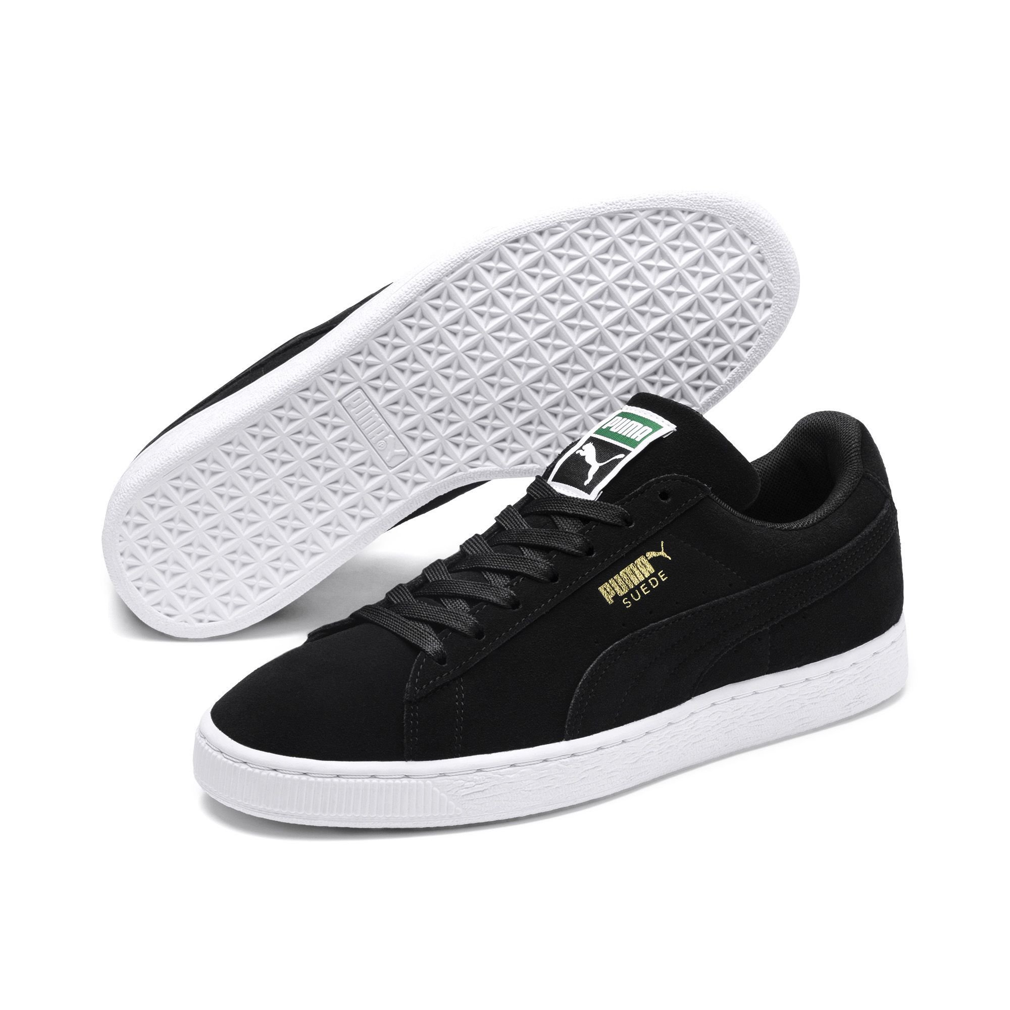 Puma Men's Low-Top Sneakers, Black (Black-Team Gold-White 87), 7.5
