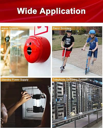 Miniatura 3 de NPP NP12-4Ah (T1) 12V 4Ah SLA Batería de alarma recargable con terminal F1 para panel de seguridad DSC, Power Patrol para SLA1056, Vista 20P ADT,