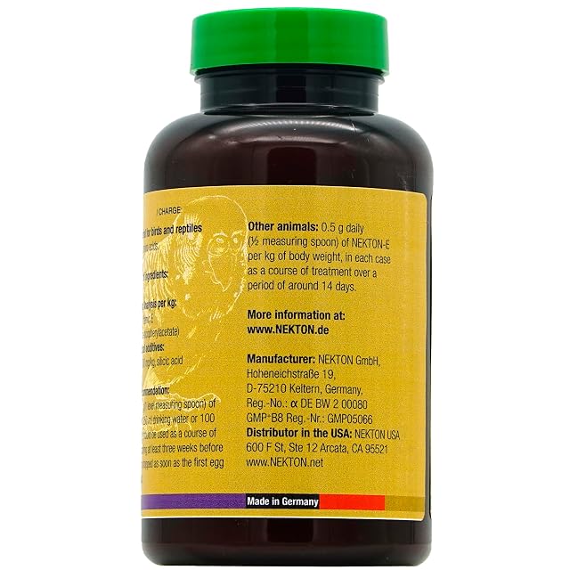 Foto 3 de 4 de Nekton Compuesto de Vitamina E para la Cria de Aves y Reptiles, 140 g