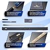 Cue-King Pool Cue Pro Series 001, Snooker Cue, Handmade 57 19oz 3/4 Jointed with Case Blue Cue with Protective Hardcase, Extension and Microfibre Cue Towel, Snooker Cues, Pool Cues, Snooker Cue Case