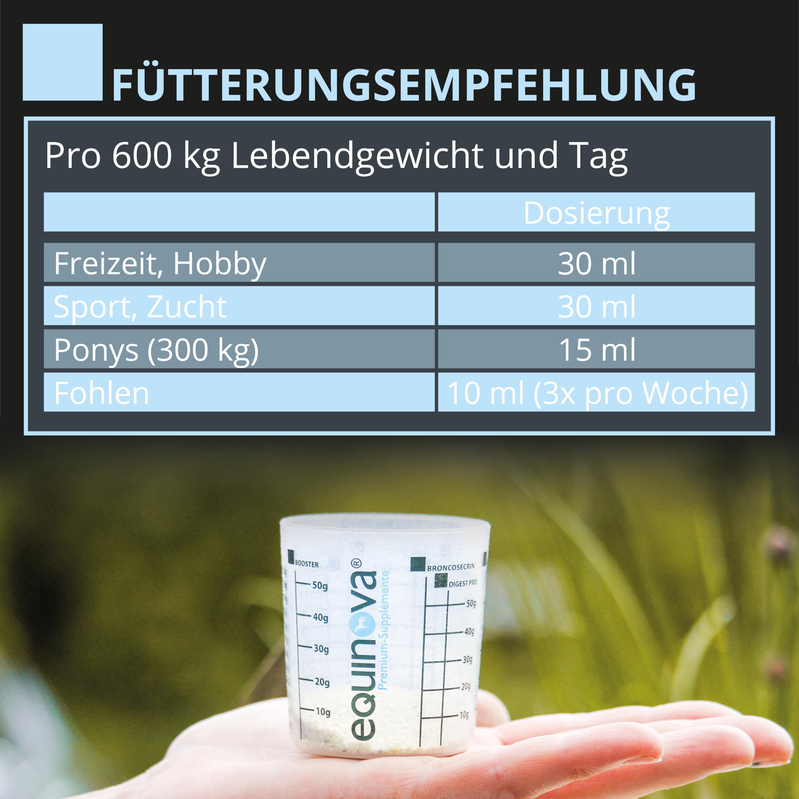 HAEMOFERAN Liquid 1l – mit Vitaminen, Spurenelementen, Zink, Kupfer Ergänzungsfuttermittel für Pferde – stärkt das Immunsystem bei erhöhtem Nährstoffbedarf