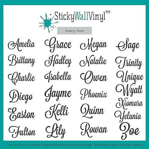 Miniatura 3 de Custom Name Sign, Acrylic Name Sign, Nursery Decor, Mirror Acrylic Sign, Glitter Acrylic, Solid Acrylic, 35 Fonts, Personalized Name, Business Logo