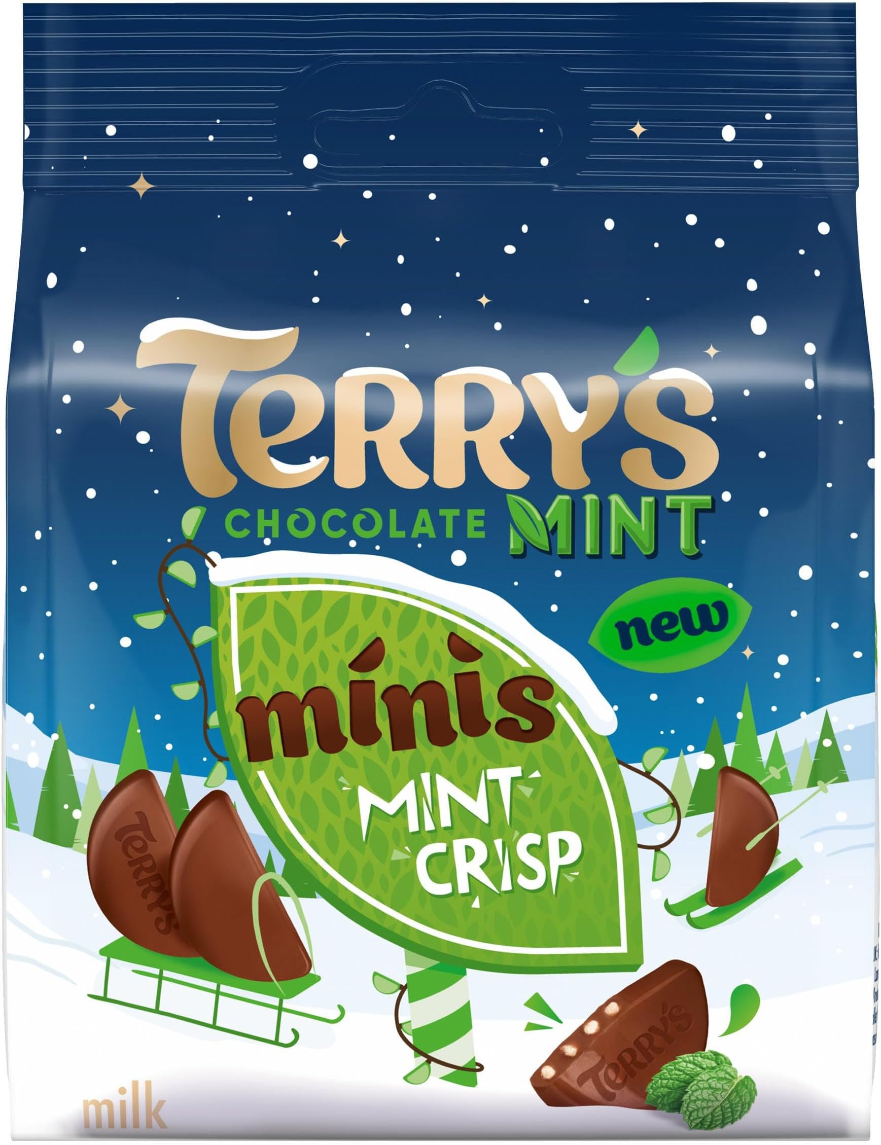 Chocolate Mint Crisp Minis 80g