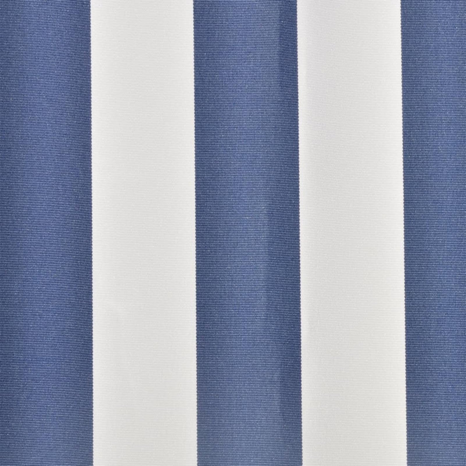 Tidyard Store Banne Manuel de Jardin en Toile Bleu et Blanc Résistant aux UV 4 x 3 m (Cadre Non Inclus)