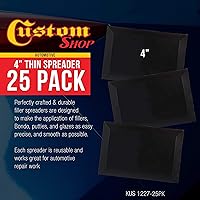 Vista 2 de Custom Shop Herramientas Esparcidoras de Relleno Corporal de Plástico de 4 x 2-3/4 Pulgadas (Paquete de 25) para Rellenos de Carrocería Automotriz