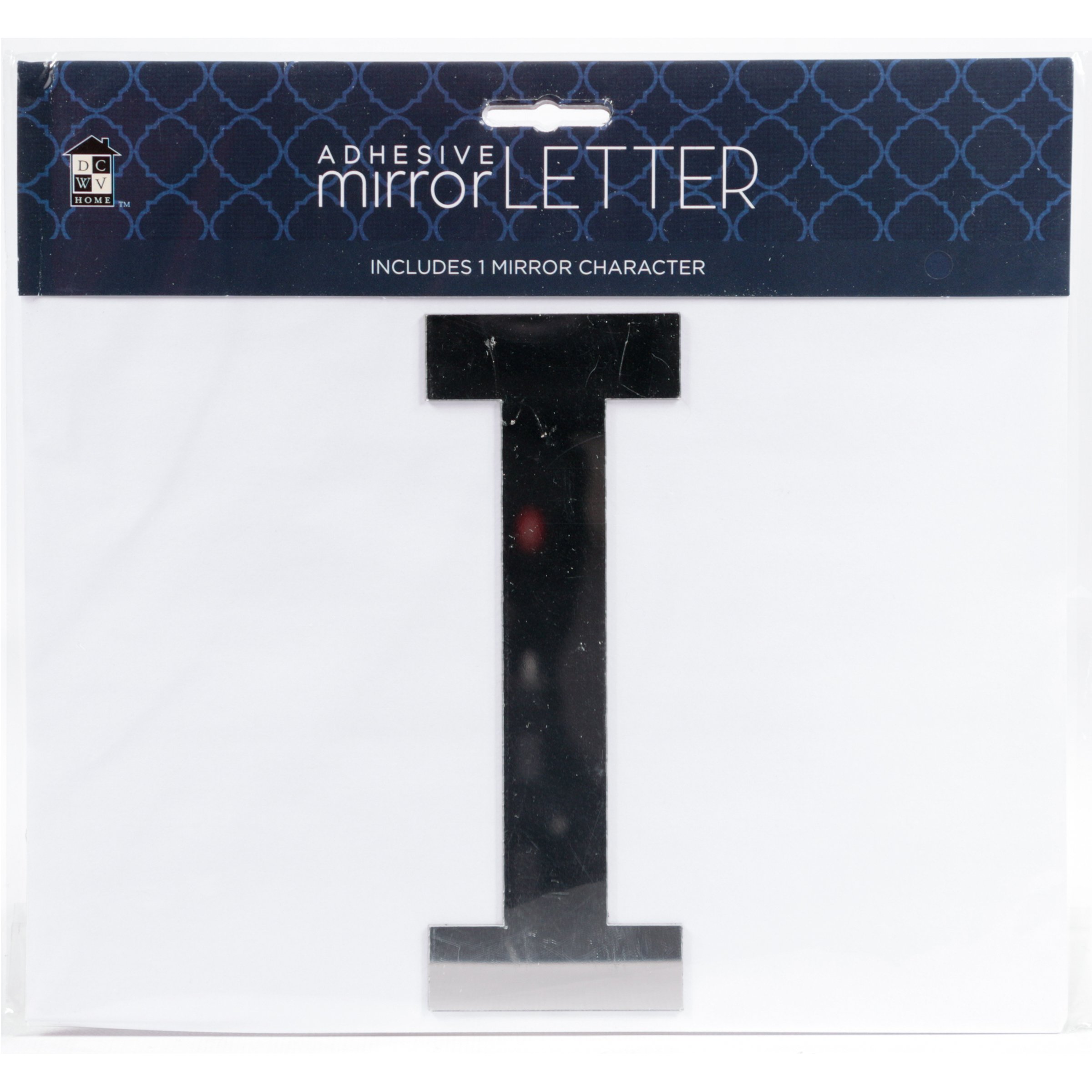 DCWVDie Cuts With A View Adhesive Mirror, Letter Alpha I, Silver