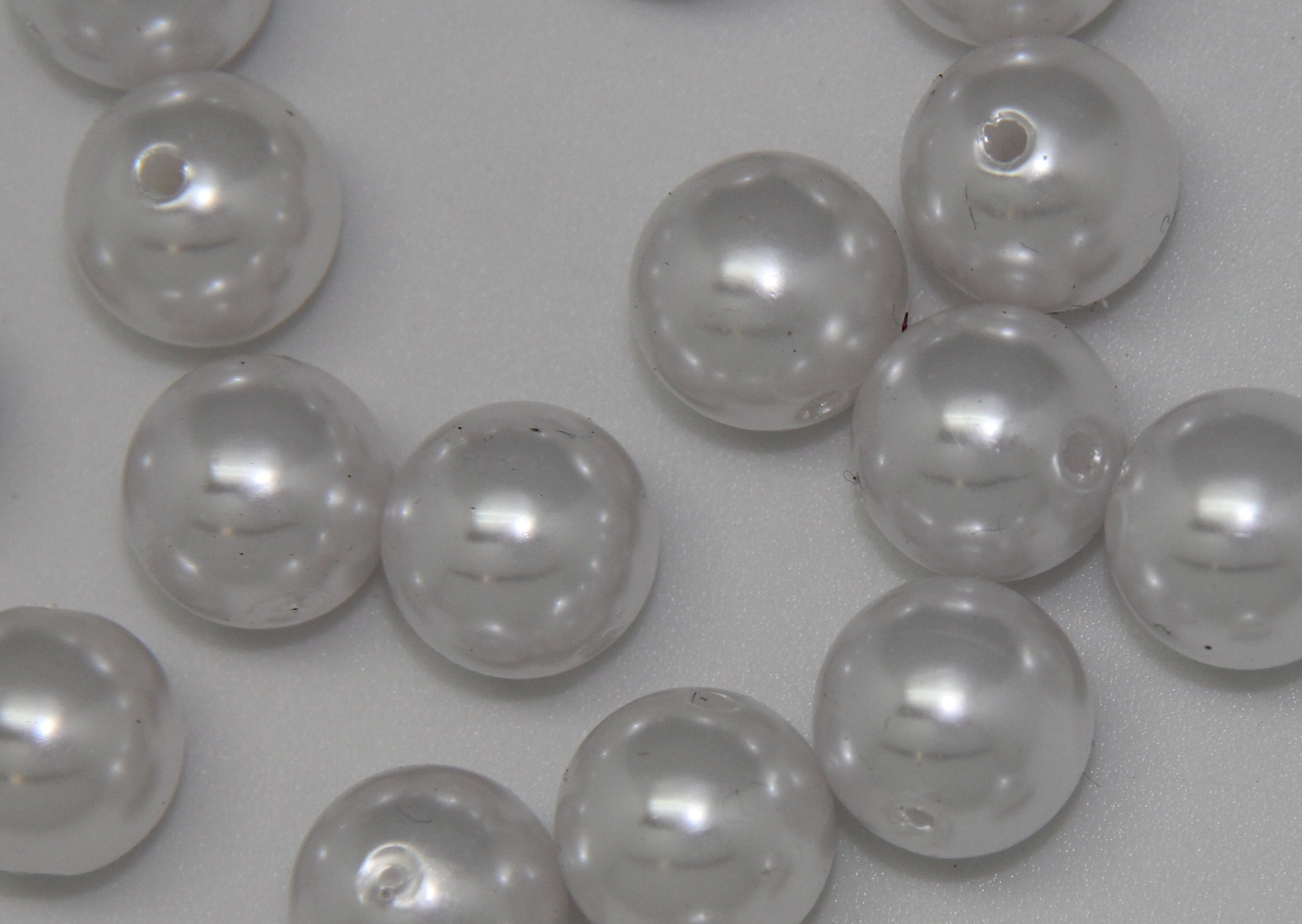 1 Pound Jumbo Pearls Decorative Vase Filler for Wedding Centerpiece - 10mm (White)