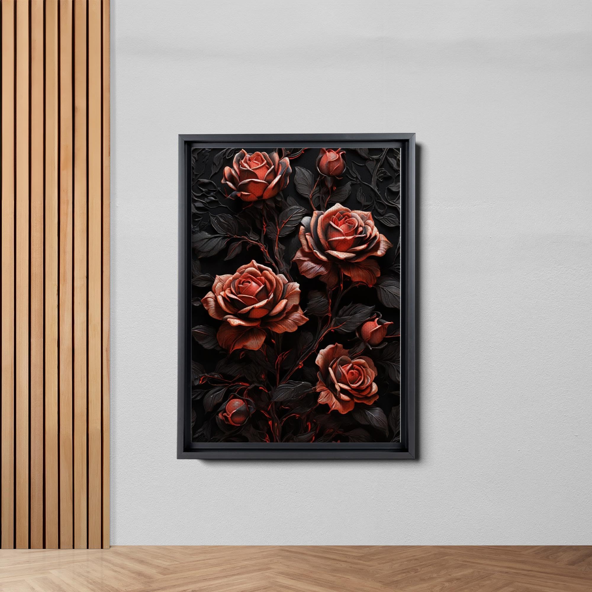 Amazon.com: Black Rose Painting, Victorian Gothic, Creepy Goth